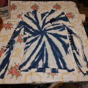 Aeropostale Blue Tie Dyed Balance Harmony Long Sleeved Shirt Size Women's XS